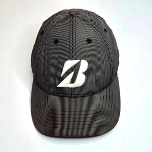 Bridgestone Golf Gray Stripe Adjustable Strap Cap Hat